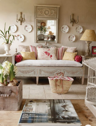 Come arredare il soggiorno in stile Shabby Chic